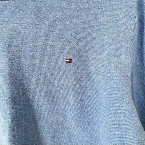 Tommy Hilfiger Light Blue Crewneck Long Sleeve Sweater - Picture 7 of 9